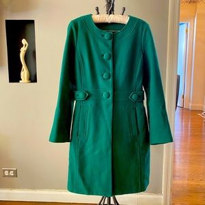 Banana Republic mod green coat- Medium